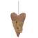 Stuffed Primitive Heart Ornament with Cheesecloth, 3 Asstd.