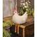 Stuffed Cream Floral Dangle Leg Country Chicken