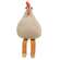 Stuffed Cream Floral Dangle Leg Country Chicken