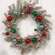 Platinum Tinsel & Bauble Wreath, 24" SA112581;