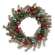 Platinum Tinsel & Bauble Wreath, 24" SA112581;
