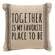 Together Is My Favorite Striped Natural Pillow 15558;
