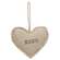 You & Me Fabric Heart Ornament, 2 Asstd. 15642;