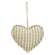 Love & Stripe Fabric Heart Ornament, 2 Asstd. 15643;