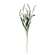 Icker Flower & Leaves Spray, White 18307;