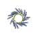 Blue Astilbe Candle Ring, 3" 18356;