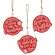 Merry Little Christmas Beaded Ornaments, 3/Set 37165;