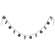 Snowflake Ornament Beaded Garland 37181;
