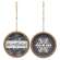 Beaded Round Snowflakes Hanger, 2 Asstd. 37182;