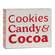 Cookies Candy & Cocoa Box Sign 37234;