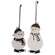 Black & White Sneaker Snowman Ornaments, 2/Set 37247;
