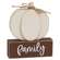 Thankful, Family, Blessed Pumpkin on Base, 3 Asstd.