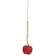 Natural Beaded Apple Ornament