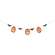 Wooden Jack O Lantern & Bat Garland