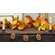 Wooden Jack O Lantern & Bat Garland