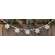 White Beaded Wooden Snowflake Cutout Garland