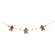 Wooden Gingerbread & Beads Garland