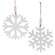 Distressed Beaded Wooden 8 Point Snowflake Hanger, 2 Asstd. 37374;