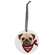 Bah Hum Pug Round Ornament, 3 Asstd.