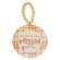 Thankful Grateful Gratitude Plaid Beaded Round Ornament, 3 Asstd.