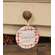 Thankful Grateful Gratitude Plaid Beaded Round Ornament, 3 Asstd.