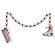 Black & White Ice Skate Rental Beaded Garland 37458;