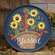 Blessed Flower Basket Round Wooden Hanging Tray