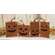 4 Set Reversible Fall Pumpkin Blocks with Stems