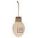 Distressed Wooden Christmas Light Ornament, 3 Asstd.