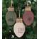 Distressed Wooden Christmas Light Ornament, 3 Asstd.