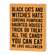 Black Cats & Witches Hats Box Sign with Jack Easel, 2/Set 37543;