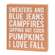 Sweaters and Blue Jeans Box Sign with Hello Pumpkin Easel, 2/Set 37547;