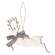 Wooden Glitter Reindeer Ornament, 2 Asstd. 37550;