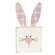 Plaid Ear Bunny Block Sitter, 3 Asstd. 37592;