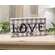 Buffalo Check Lily & Bunny "Love" Box Sign