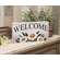Distressed "Daisy" Welcome Box Sign