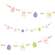 Beaded Wooden Easter Bunny & Eggs Mini Garland 37664;