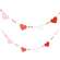 Beaded Wooden Hearts Mini Garland 37665;