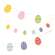 Festive Pattern Wooden Easter Egg Mini Garland 37729;