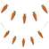 Wooden Carrot Mini Garland 37730;