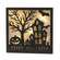 Black Sparkle Happy Halloween House Light Up Box Sign 38731;