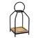 Wood & Black Metal Open Air Lantern 70143;
