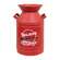 Distressed Red Metal Believe Santa & Reindeer Milk Can 70214;