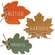 Thankful Grateful Blessed Leaf Wood Sitter, 3 Asstd. 91142;