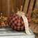 Burnt Orange & Black Stuffed "Halloween" Pumpkin