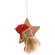 Primitive Santa Red Ticking Star Ornament