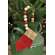 Red Beaded Fabric Mitten Ornament