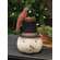 Stuffed Nesting Cardinal Top Hat Snowman Sitter