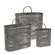 Galvanized Oval Wall Planters, 3/Set 15579;