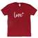 Love Heart T-Shirt, Antique Cherry Red L133;